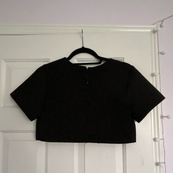 XS Urban Outfitters Neoprene Like Crop Top - Picture 2 of 3
